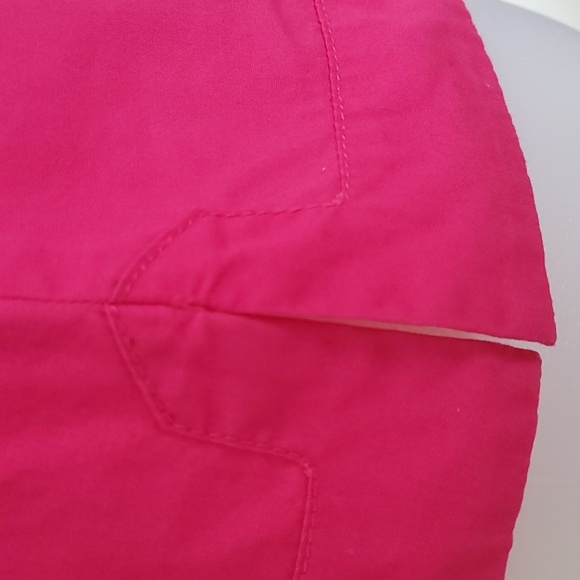 Anthropologie Maeve Pink Scalloped Poplin Top - Picture 4 of 7